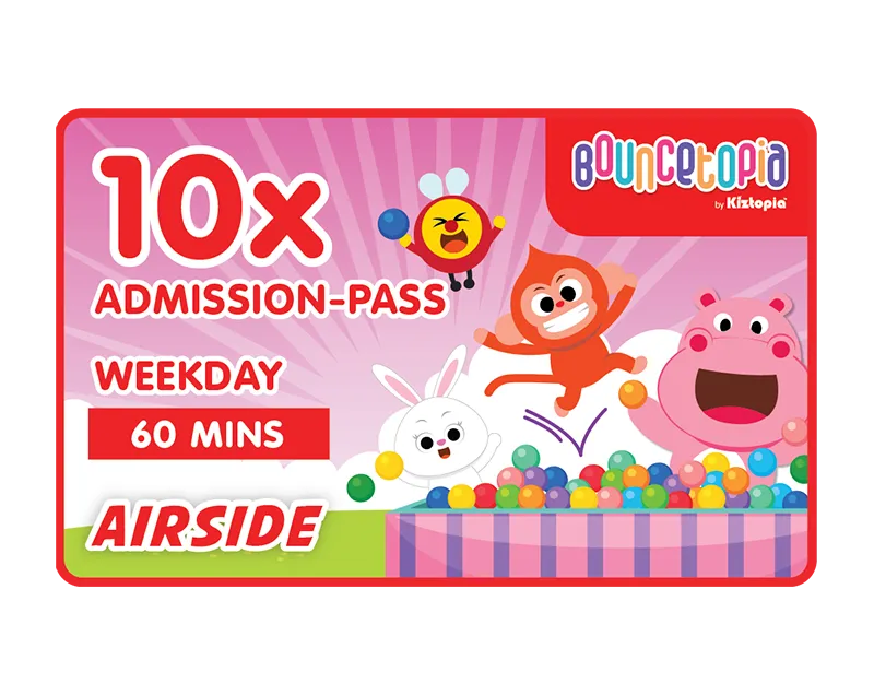 AIRSIDE - Admission Ticket 10x - Weekdays - 60mins