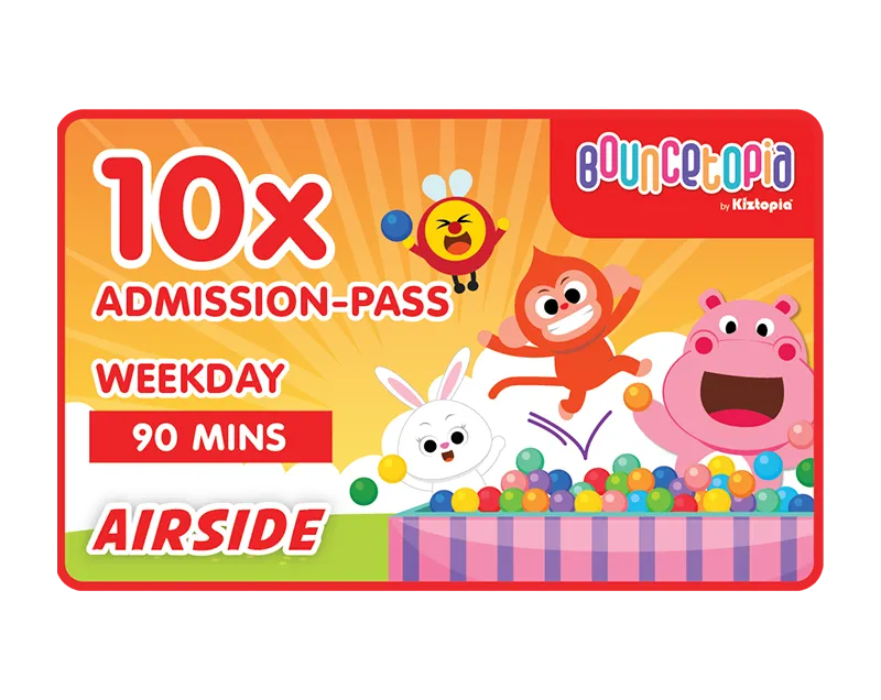 AIRSIDE - Admission Ticket 10x - Weekdays - 90mins