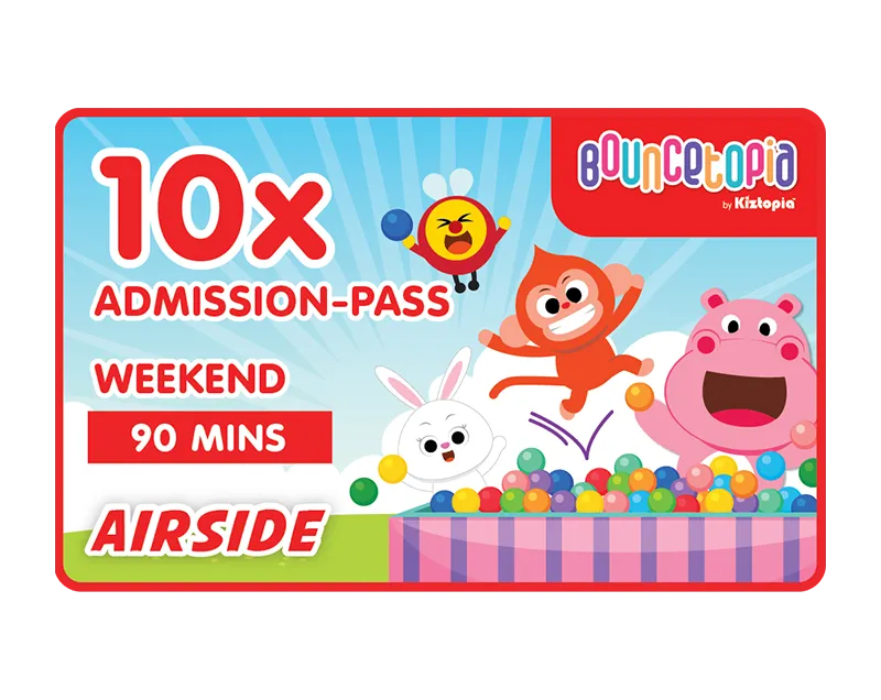 AIRSIDE - Admission Ticket 10x - Weekends - 90mins