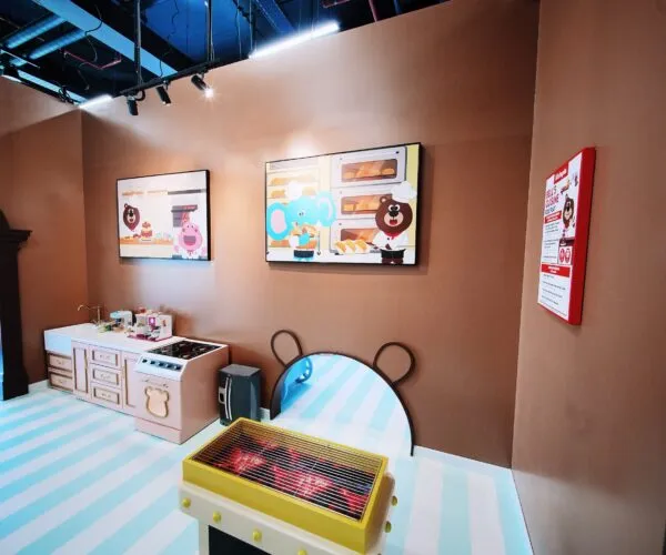 Kids jumping on trampolines