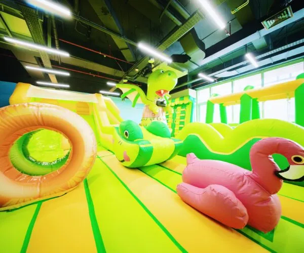 Children in a role-play room