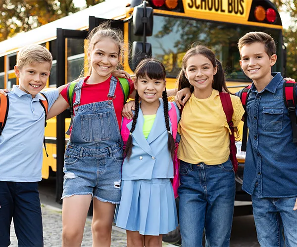 A group of children participating in an educational activity, focusing on creative learning