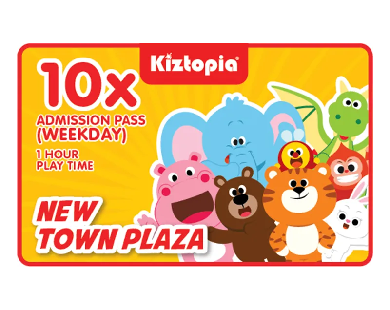 New Town Plaza - 10x Admission - Weekday (1 hour)