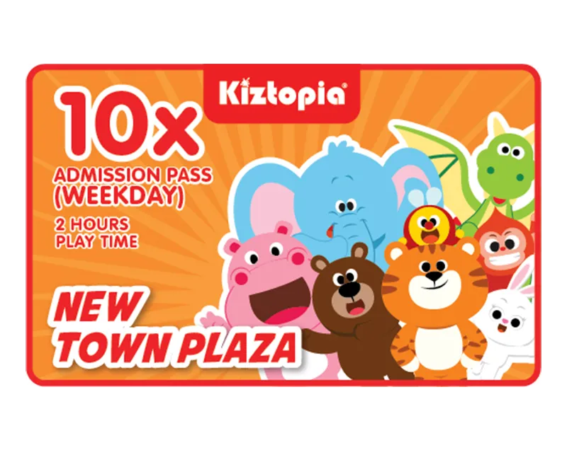 New Town Plaza - 10x Admission - Weekday (2 hours)