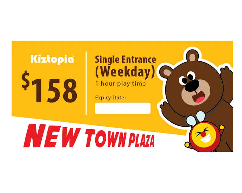 New Town Plaza - Single Admission - Weekday (1 hour)