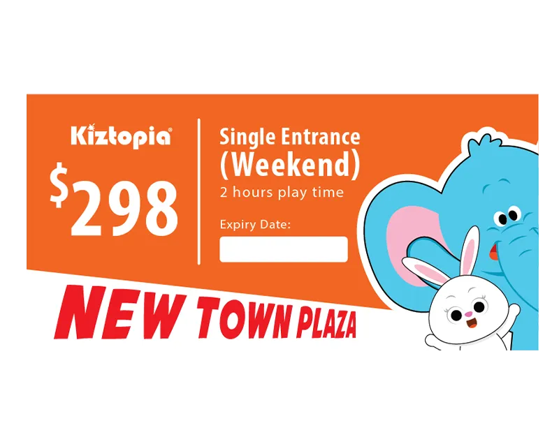New Town Plaza - Single Admission - Weekend (2 hours)