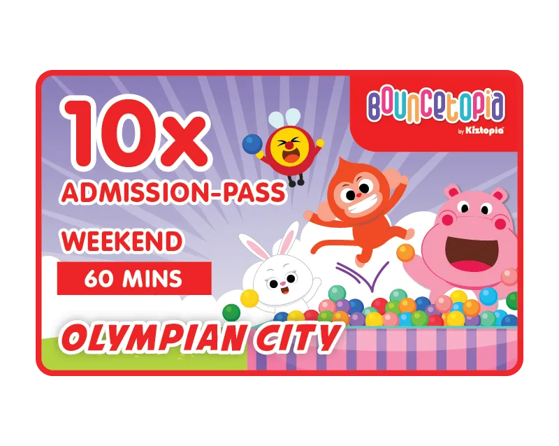 Olympian City - Admission Ticket 10x - Weekends - 60mins