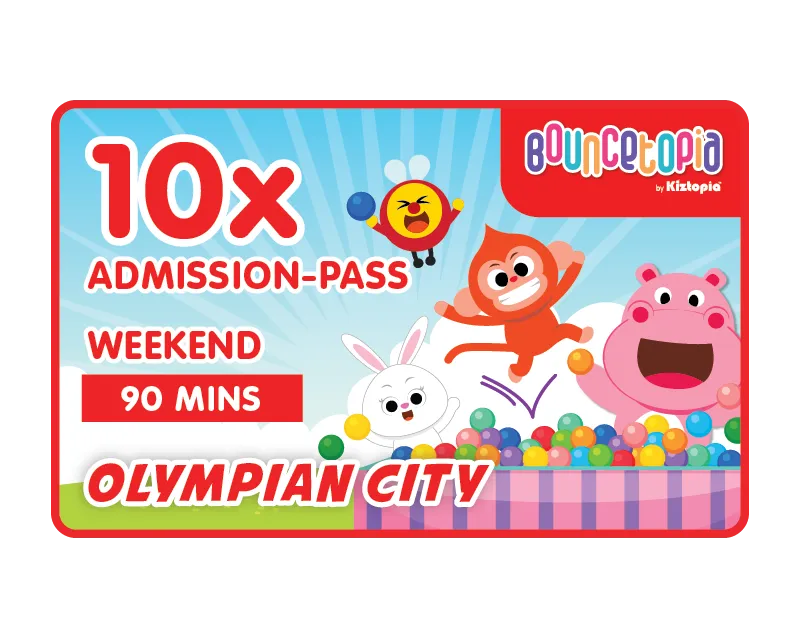 Olympian City - Admission Ticket 10x - Weekends - 90mins