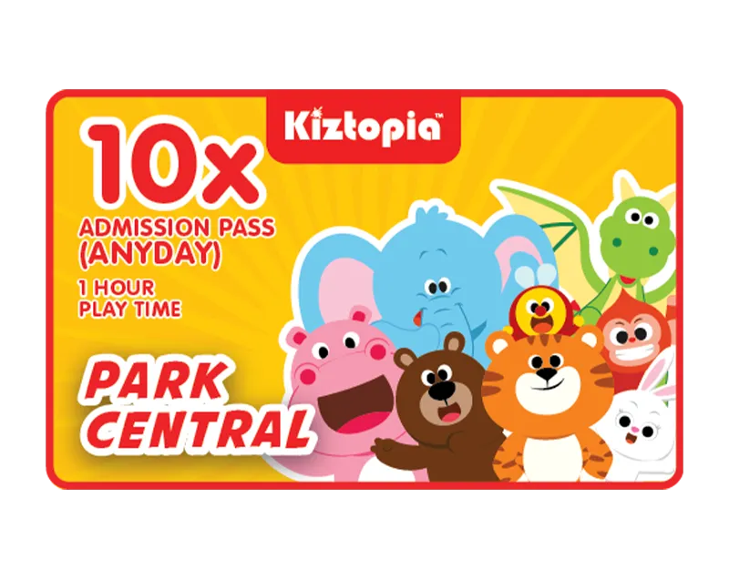 Park Central - 10x Admission - Any Day (1 hour)