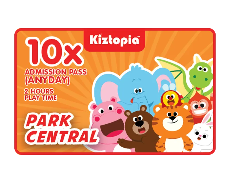 Park Central - 10x Admission - Any Day (2 hours)