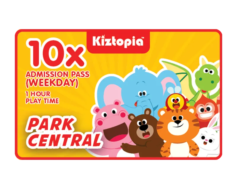 Park Central - 10x Admission - Weekday (1 hour)